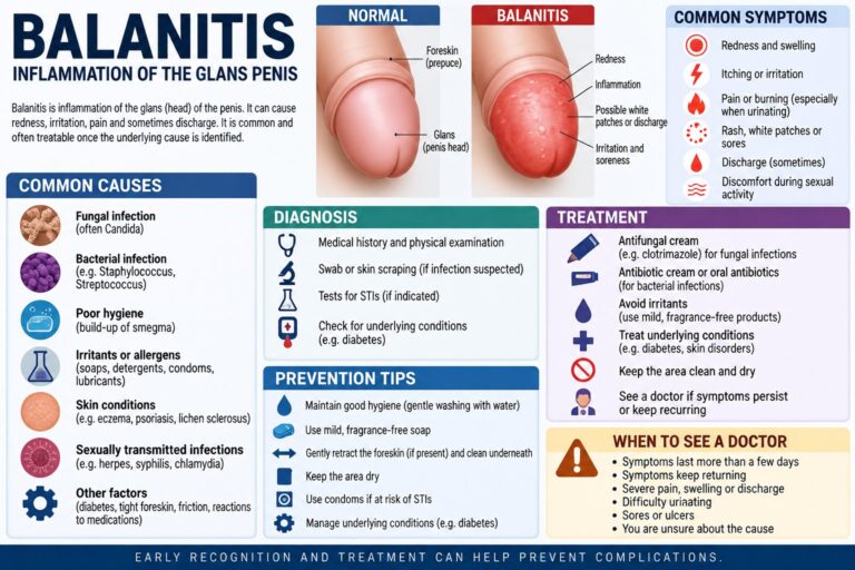 balanitis medical infographic