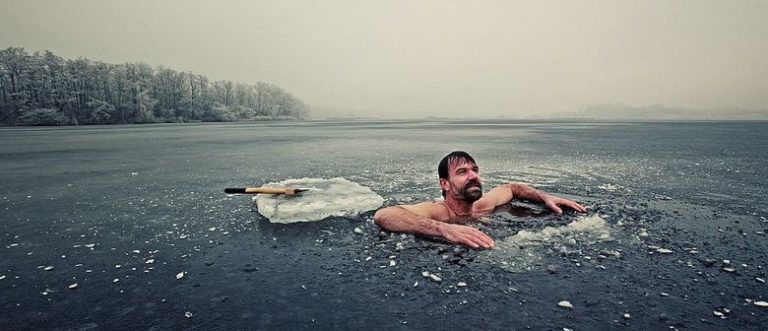 Wim Hof The Iceman Demonstrates His Breathing Technique